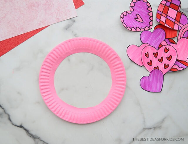 Paint Paper Plate Pink