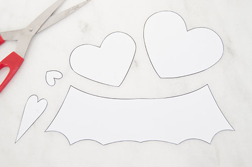 Printable Animal Heart Templates