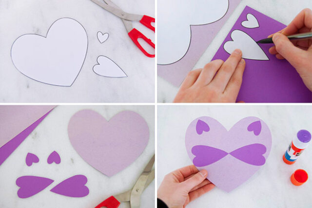 Raccoon Heart Craft Steps