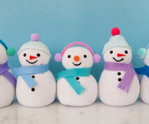 Sock Snowman Craft cover