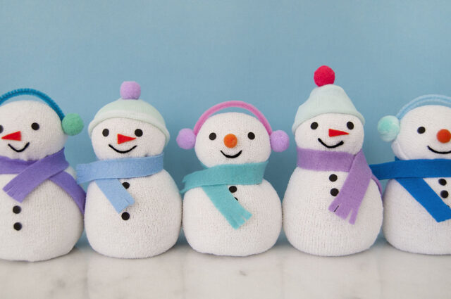 Sock Snowman Craft cover
