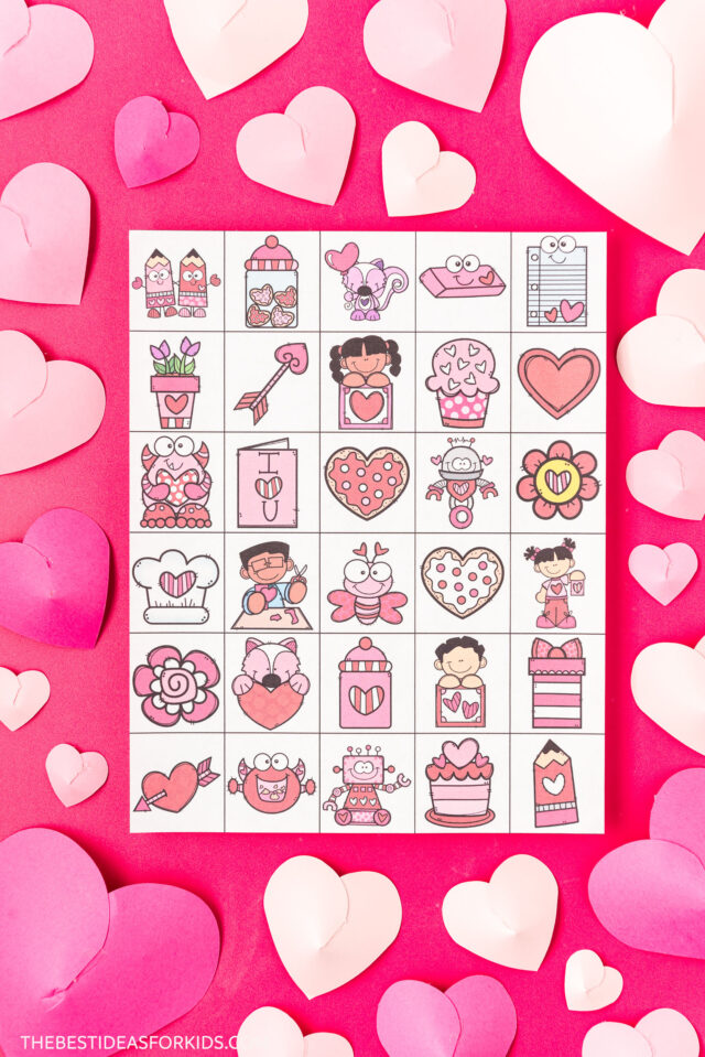 Valentine Bingo Calling Cards