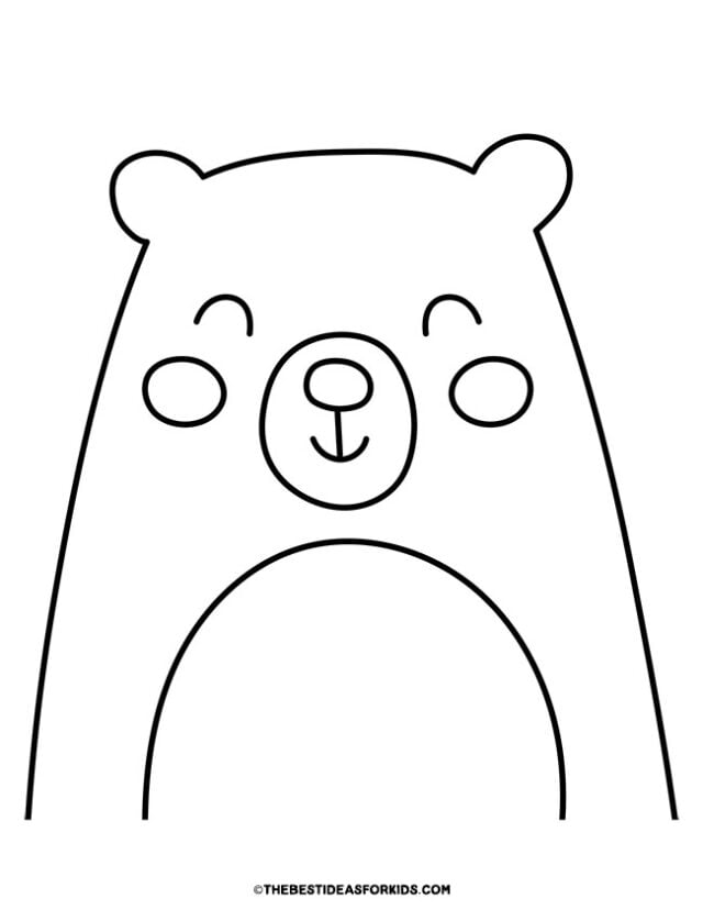 cute polar bear coloring page