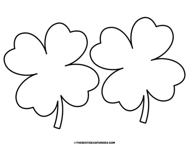 2 clovers per page template