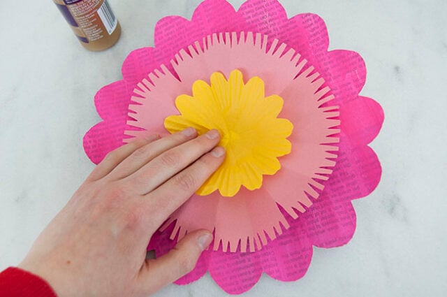 Attaching small flower
