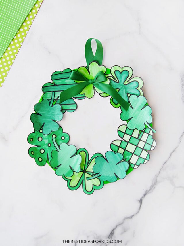 DIY St Patrick's Day Paper Wreath