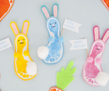 Easter Foot Print Crafts cover