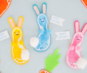 Easter Foot Print Crafts cover