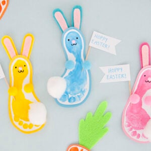 Easter Foot Print Crafts cover