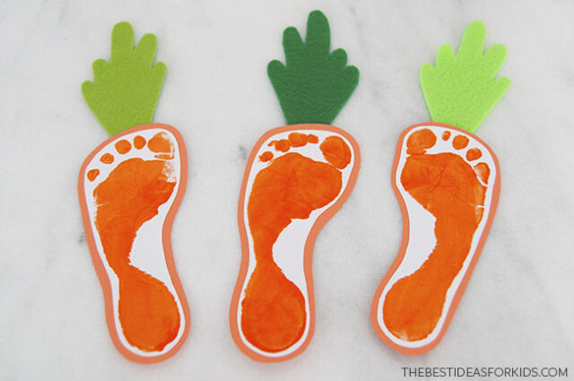 Finished footprint carrots