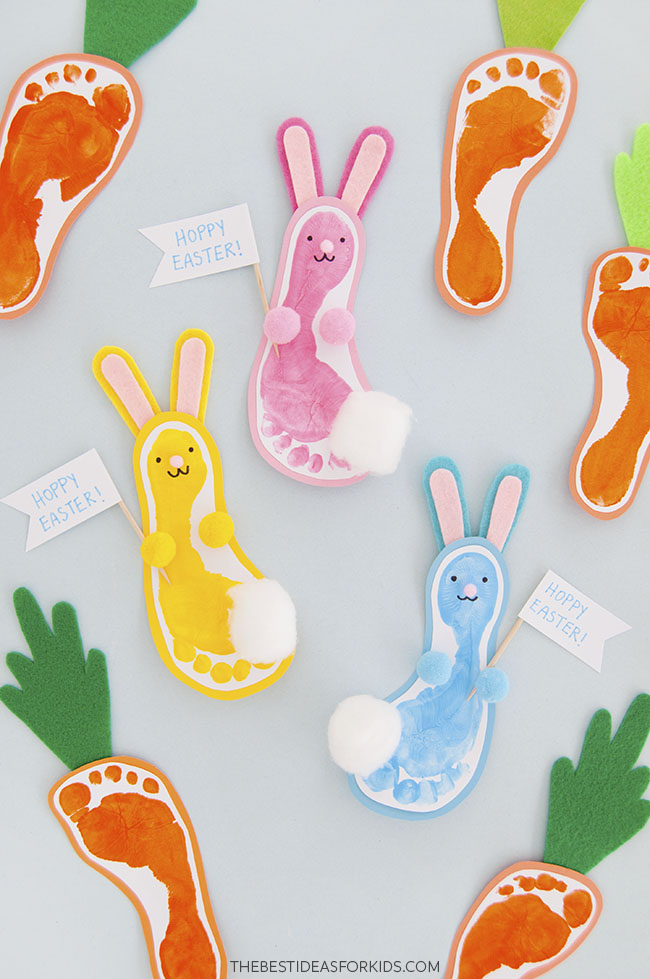 Footprint Bunny The Best Ideas for Kids