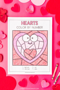 Heart Color by Number (Free Printables) - The Best Ideas for Kids