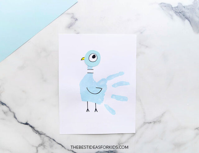 Hand Print Pigeon Craft