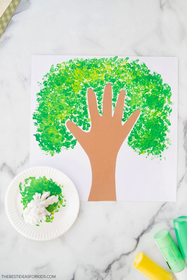 Handprint Tree Painting