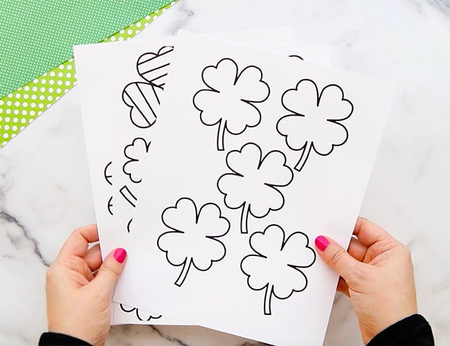 St Patrick’s Day Paper Plate Wreath (Free Printable) - The Best Ideas ...
