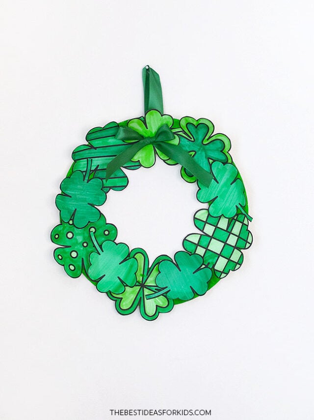Paper Plate St Patrick's Day Wreath