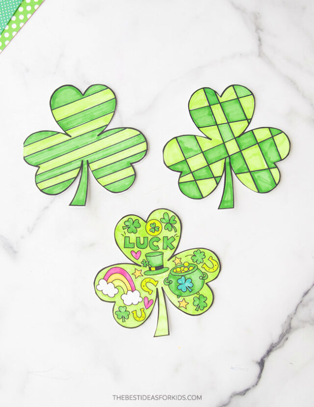 Printable Shamrock Card for St Patrick's Day