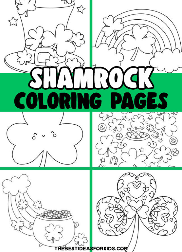 Shamrock Coloring Page Pin