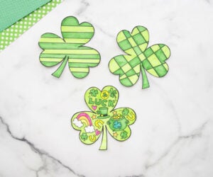 St Patrick's Day Shamrock Card