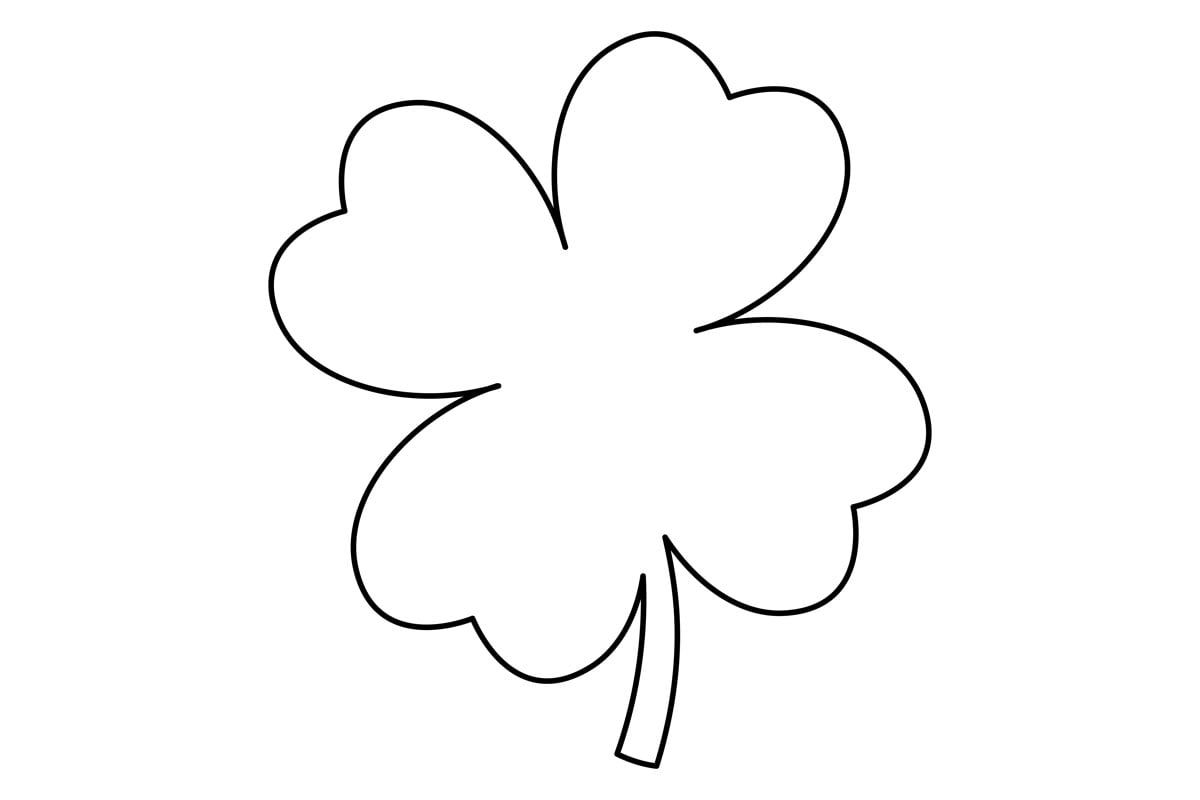 Four Leaf Clover Template (Free Printables) - The Best Ideas for Kids