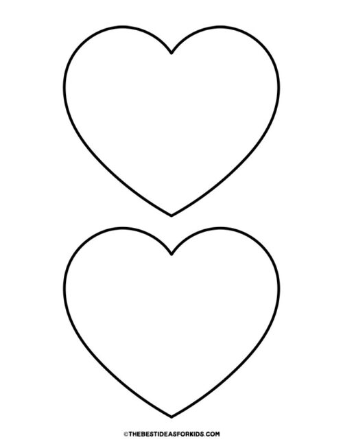 Easy Free Printable Heart Template PDF Download Now Printables For 