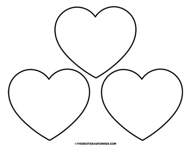 heart template (3 per page)