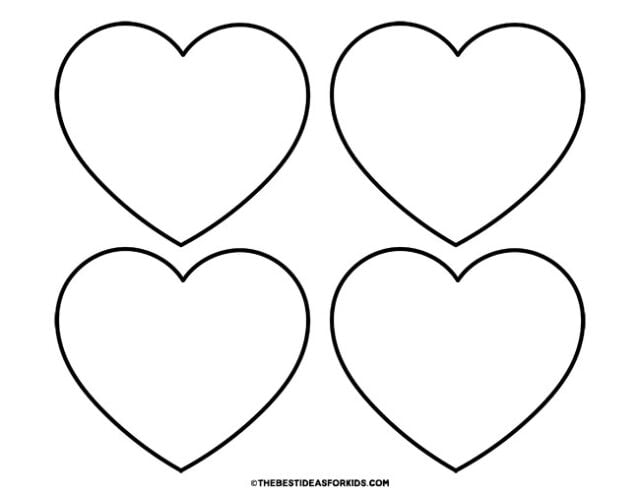 heart template (4 per page)