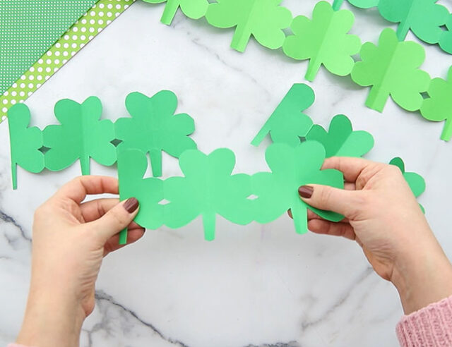 open paper shamrock