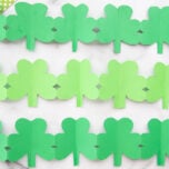 paper shamrock chain