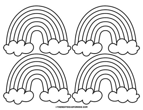 Rainbow Template (Free Printables) - The Best Ideas for Kids