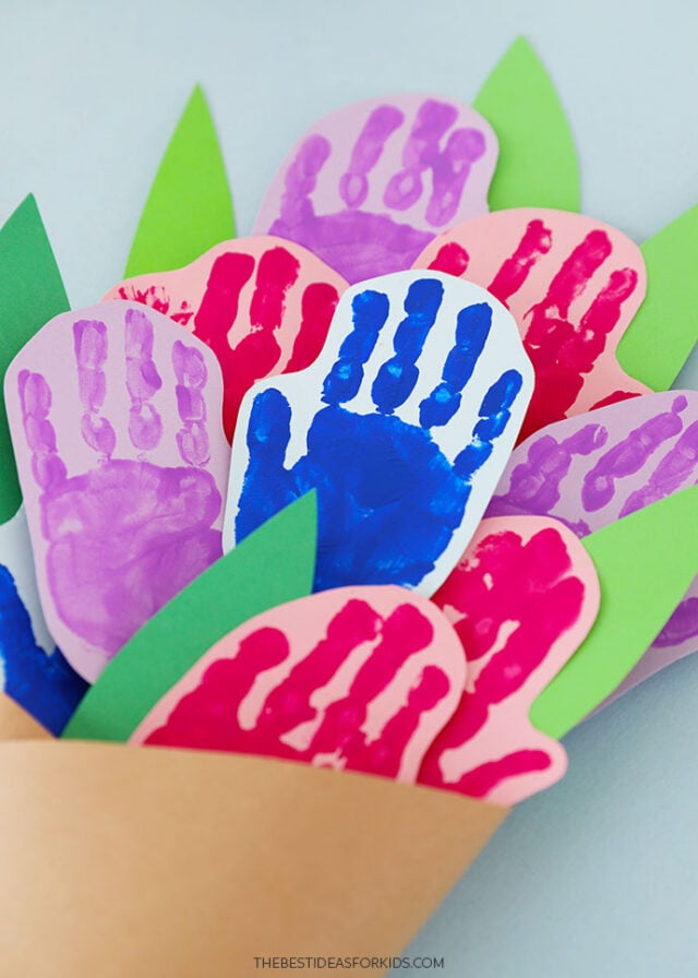 Handprint Flowers for Mother's Day