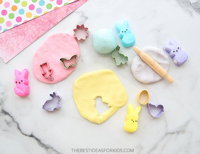 Homemade Peeps Playdough