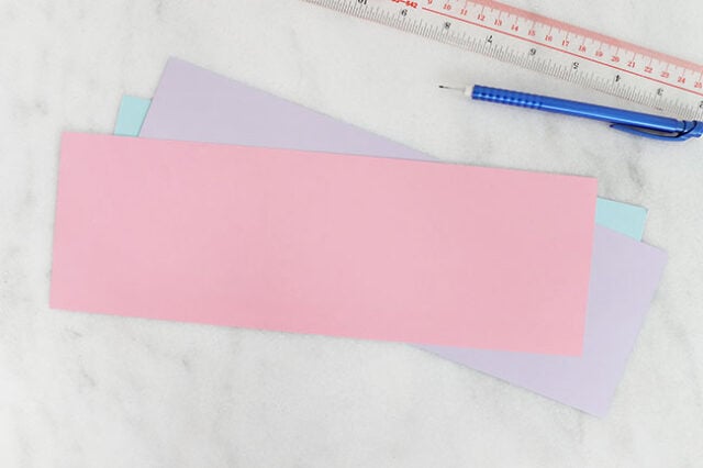 Paper rectangles cut out
