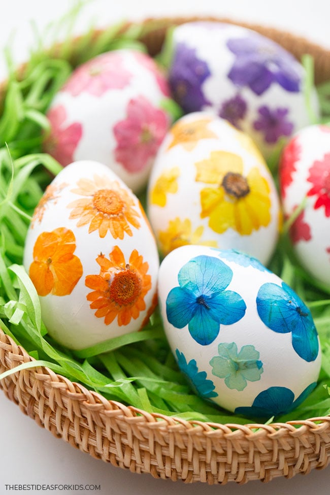 Pressed Flower Easter Eggs The Best Ideas for Kids