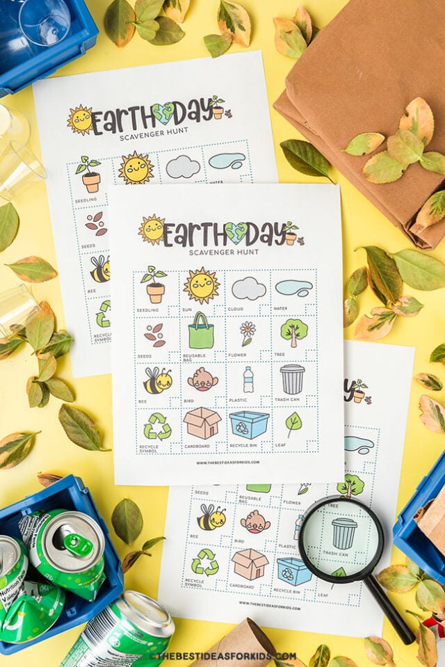 earth day scavenger hunt printable