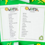 earth day word scramble cover