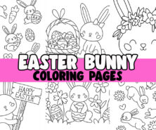 easter bunny coloring page cover