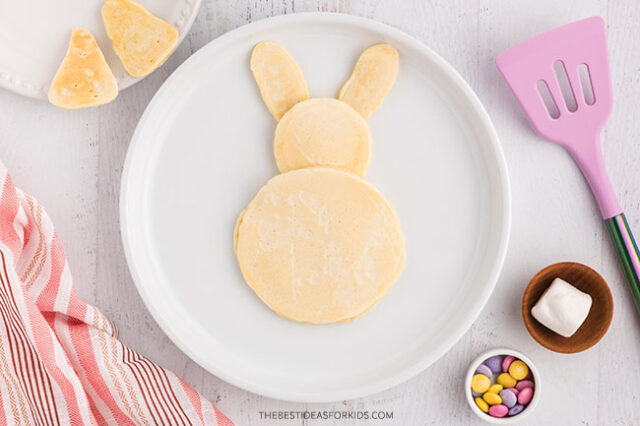 easter bunny pancake