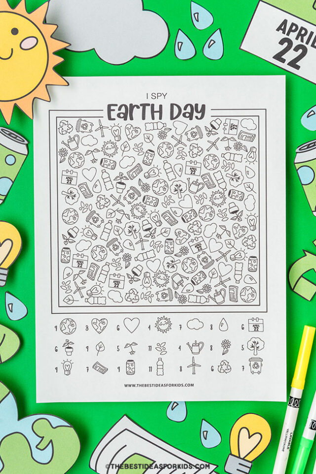 i spy earth day pages