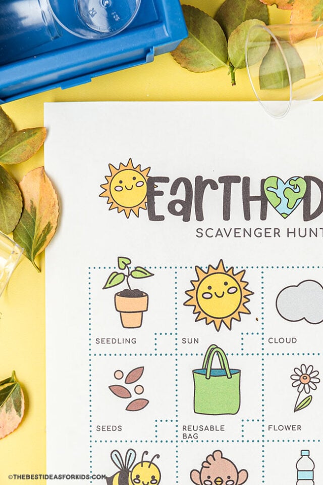 printable scavenger hunt earth day