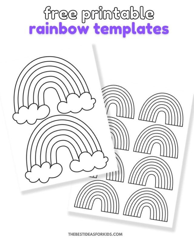 rainbow template pin