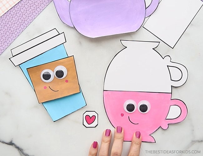 Teapot and Coffee Cards (with Free Printables) - The Best Ideas for Kids