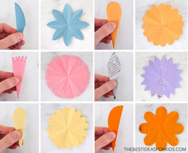 How to Make Medium Sized Paper Flowers