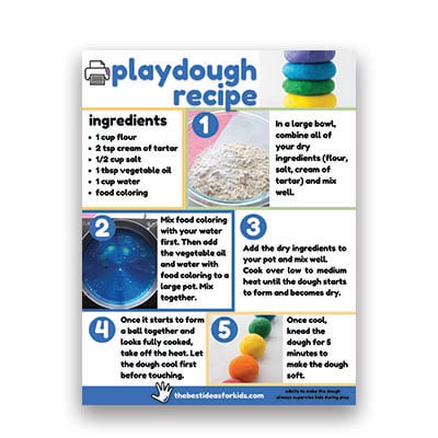 Printable Playdough Recipe
