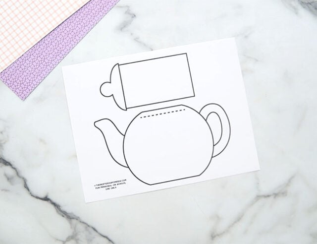 Printable Teapot Template