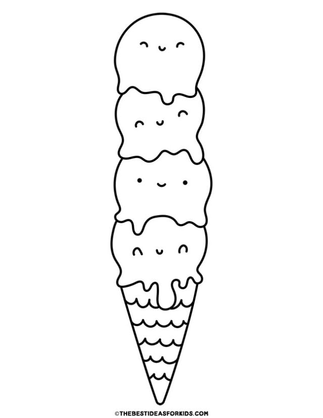 happy ice cream cone