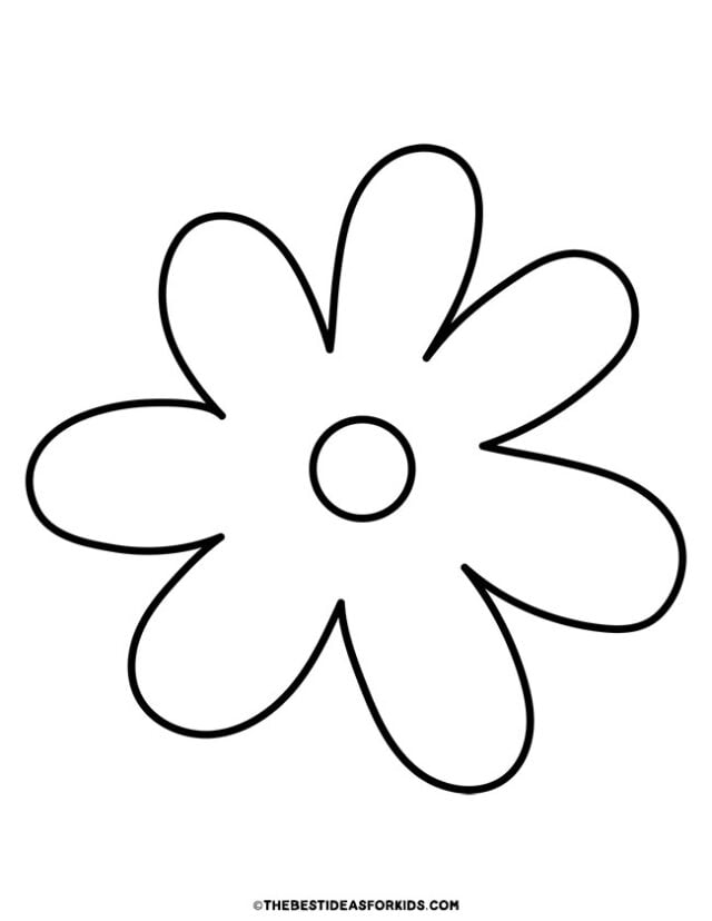 large flower template