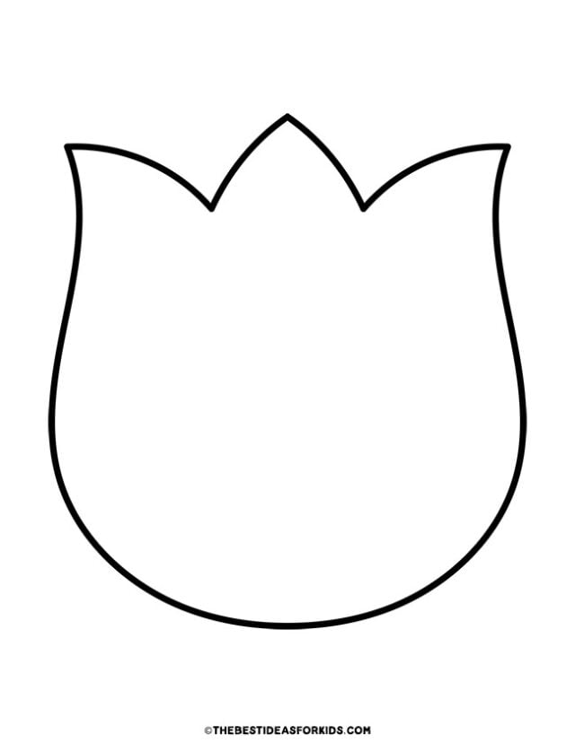 large simple tulip template