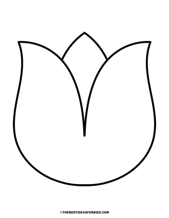 large tulip template
