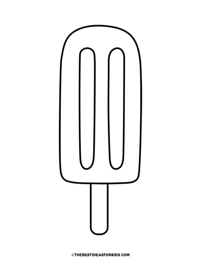 popsicle coloring page